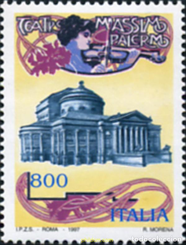 Sellos: 131758 MNH ITALIA 1997 CENTENARIO DE LA INAGURACION DEL TEATRO MASSIMO DE PALERMO
