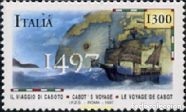 Sellos: 131766 MNH ITALIA 1997 500 ANIVERSARIO DEL DESCUBRIMIENTO DE LA COSTA ESTE CANADIENSE POR EL NAVEGA