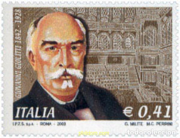 Sellos: 133180 MNH ITALIA 2003 75 ANIVERSARIO DE LA MUERTE DE GIOVANNI GIOLITTI