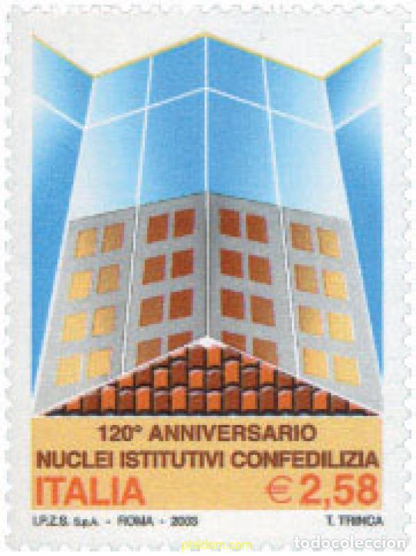 Sellos: 136321 MNH ITALIA 2003 120 ANIVERSARIO DE LA ASOCIACION DE CONSTRUCTORES