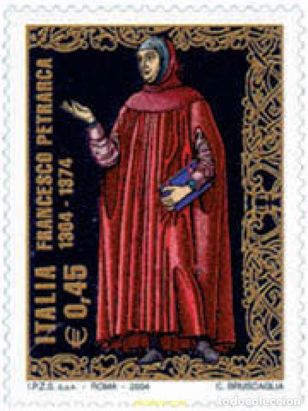 Sellos: 139640 MNH ITALIA 2004 700 ANIVERSARIO DEL NACIMIENTO DE PETRARCA