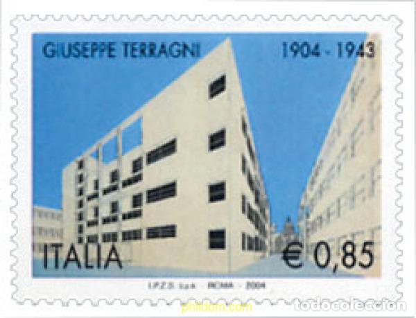 Sellos: 141947 MNH ITALIA 2004 CENTENARIO DEL NACIMIENTO DE GIUSEPPE TERRAGNI