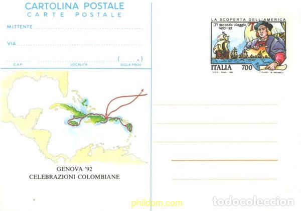 Sellos: 740181 MNH ITALIA 1992 EXPOSICION FILATELICA - GENOVA-92