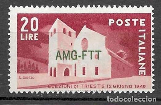 Sellos: ITALIA-1949-** TRIESTE- AMG-FTT -