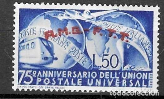 Sellos: ITALIA-1949 - **- AMG-FTT -75 AN 8IVERSARIO DE LA UNION POSTAL