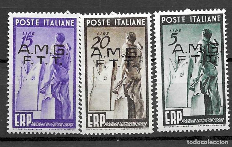 Sellos: ITALIA-1949- **- AMG-FTT . SERIE COMPLETA