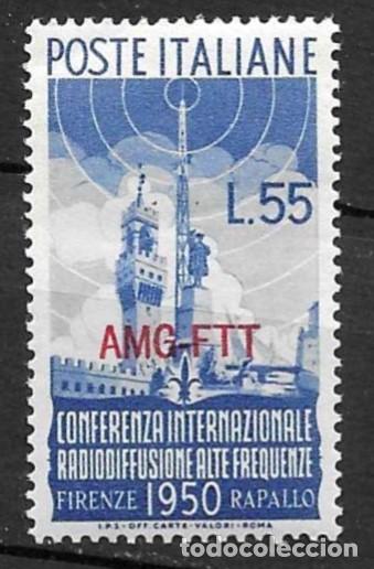 Sellos: ITALIA-1950-* -AMG-FTT- RADIO CONFERNCIA