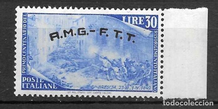 Sellos: ITALIA-1948-* *-AMG-FTT- PRIMER CEENTENARI DEK RESURGIMIENTO ITALIANO