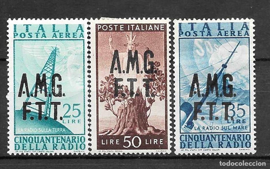 Sellos: ITALIA-1947-* -AMG-FTT- 50 ANIVERSARIO DE LA RADIO