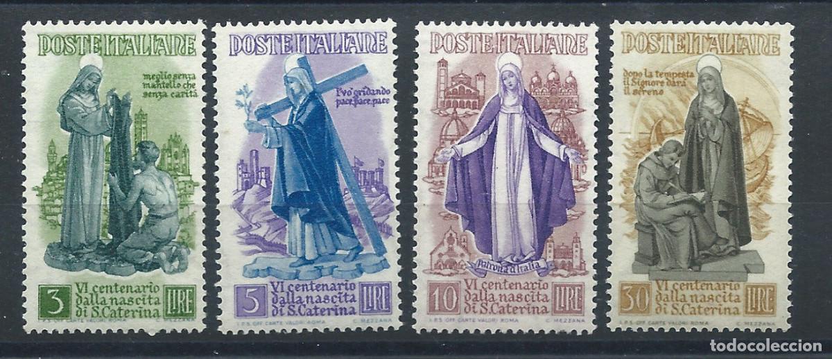 Sellos: Italie N&deg;512/15** (MNH) 1948 - Sainte Catherine de Sienne
