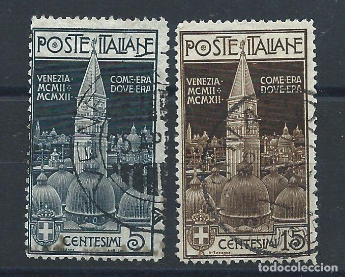 Sellos: Italie N&deg;93/94 Obl (FU) 1912 - Campanile de Saint-Marc