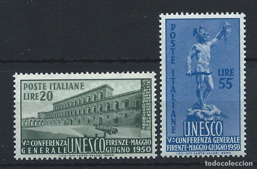 Sellos: Italie N&deg;556/57** (MNH) 1950 - l'U.N.E.S.C.O.