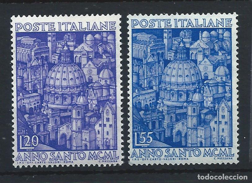 Sellos: Italie N&deg;558/59** (MNH) 1950 - Ann&eacute;e Sainte