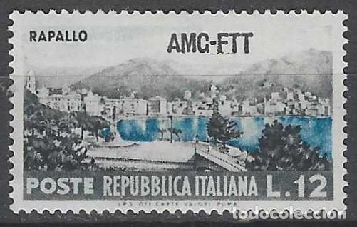 Sellos: ITALIA TRIESTE ZONA A 1954 - TURISMO, RAPALLO, SOBREIMPRESO - MNH**