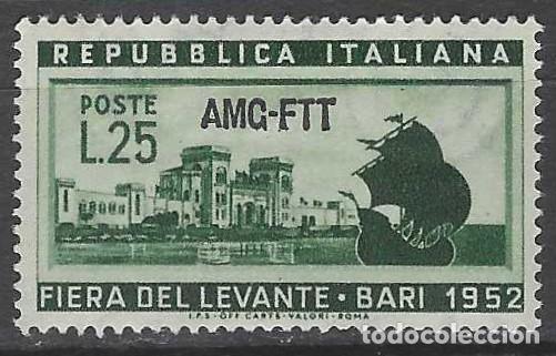 Sellos: ITALIA TRIESTE ZONA A 1952 - 16&ordf; FERIA DE LEVANTE, BARI, SOBREIMPRESO - MNH**