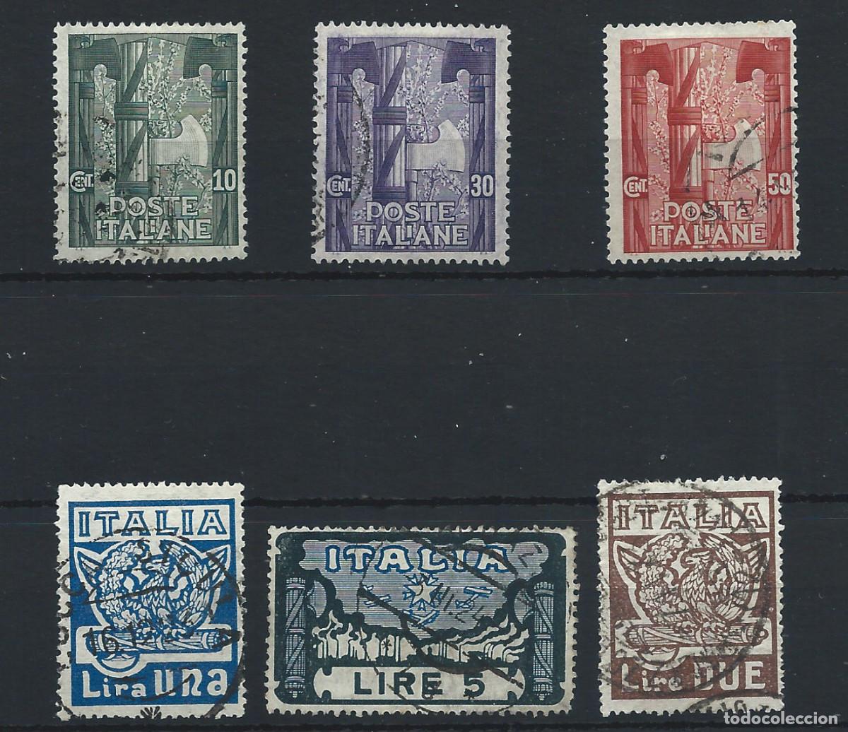 Sellos: Italie N&deg;134/39 Obl (FU) 1923 - Marche de fascistes sur Rome