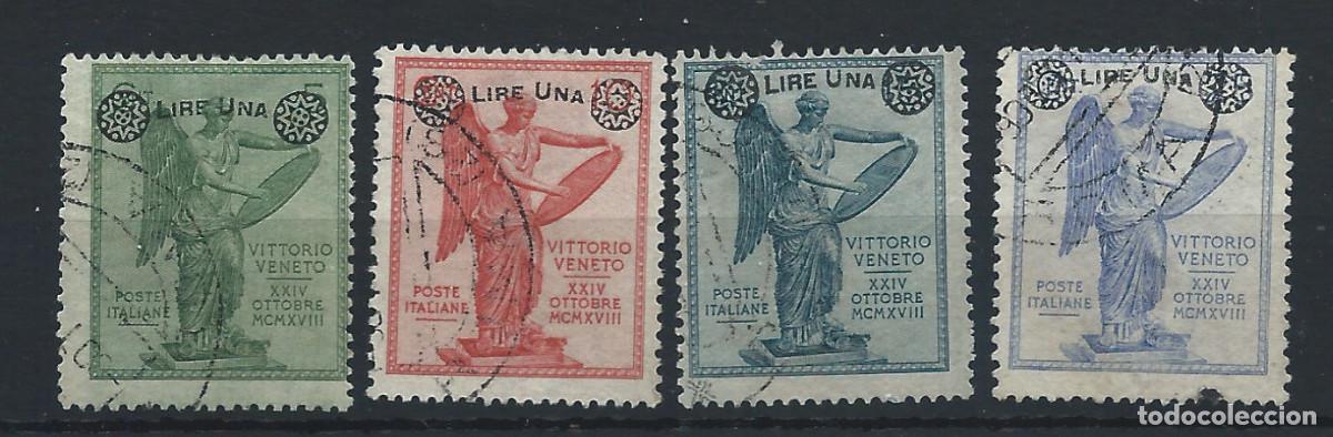 Sellos: Italie N&deg;152/55Obl (FU) 1923 - Victoire ail&eacute;e surcharges