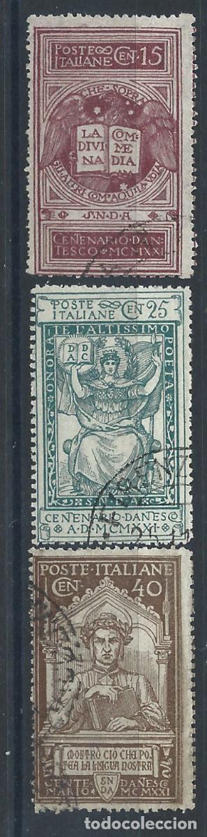 Sellos: Italie N&deg;110/12 Obl (FU) 1921 - Mort de Dante