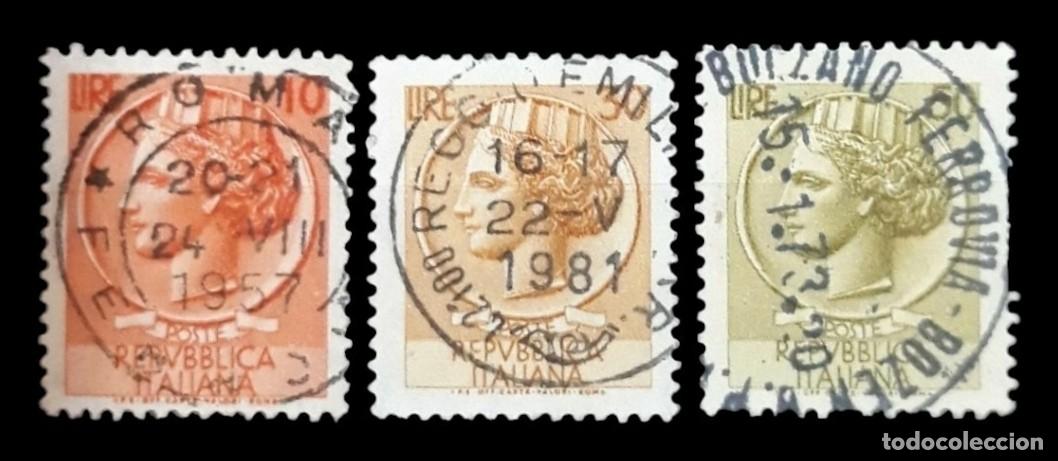 Sellos: ITALIA. SIRACUSA. PRECIOSOS EN USADO.