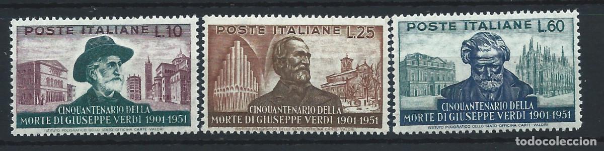 Sellos: Italie N&deg;615/17** (MNH) 1951 - Mort du compositeur &rdquo;Verdi&rdquo;
