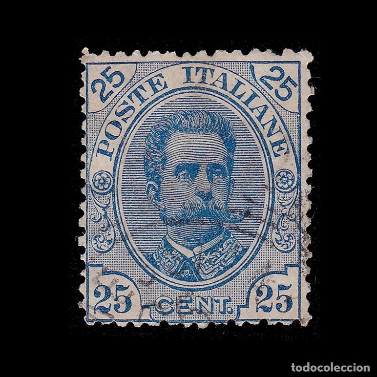 Sellos: ITALY. 1891-6. 25c. Humberto I. Scott 70 Ivert 61. + GIFT