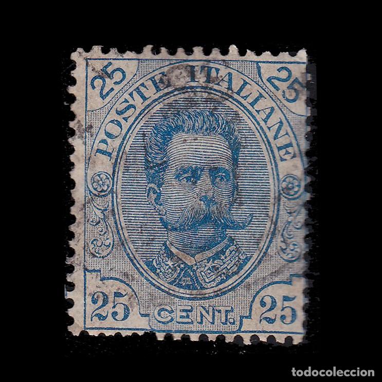 Sellos: ITALY. 1891/6. 25c. Humberto I. Scott 70 used + GIFT