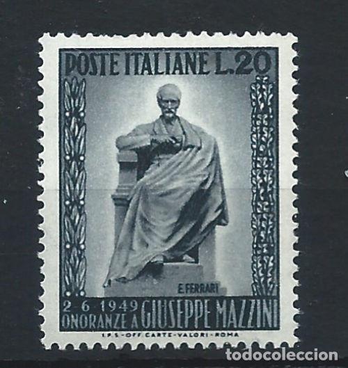 Sellos: Italie N&deg;542** (MNH) 1949 - Patriote &rdquo;Giuseppe Mazzini&rdquo;