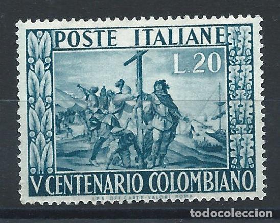 Sellos: Italie N&deg;597** (MNH) 1951 - Christophe Colomb d&eacute;barquement en Am&eacute;rique