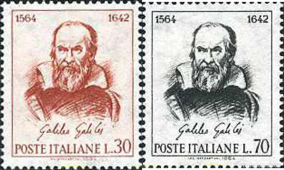 Sellos: 134750 MNH ITALIA 1964 4 CENTEANRIO DEL NACIMIENTO DE GALILEO GALILEI