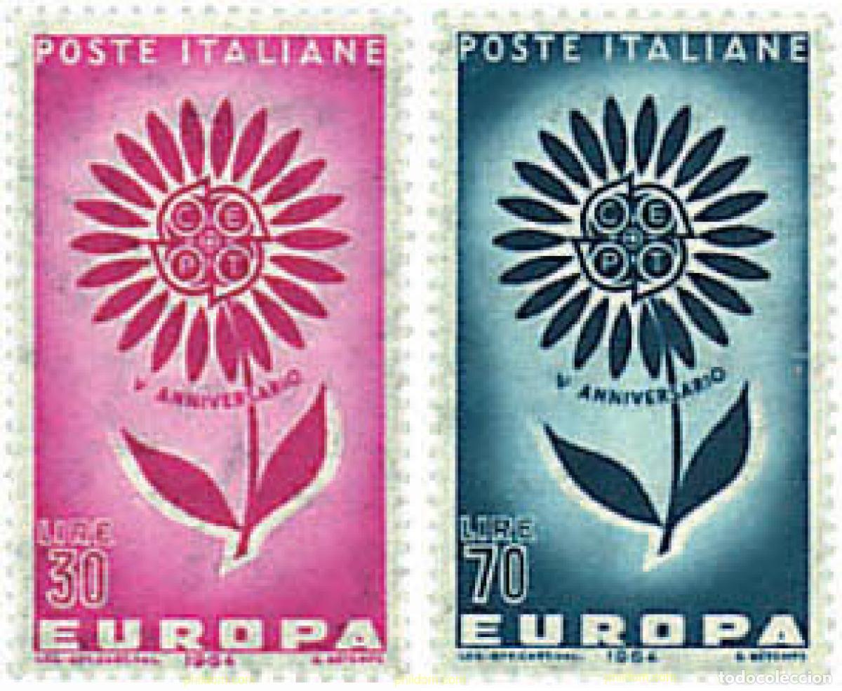 Sellos: 251601 MNH ITALIA 1964 EUROPA CEPT. MARGARITA CON 22 PETALOS
