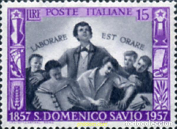 Sellos: 130461 MNH ITALIA 1957 CENTENARIO DE LA MUERTE DE SAN DOMENICO SAVIO