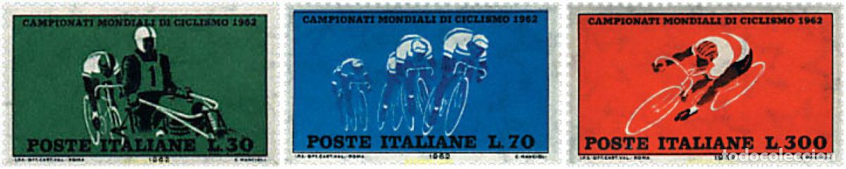 Sellos: 66981 MNH ITALIA 1962 CAMPEONATOS MUNDIALES DE CICLISMO