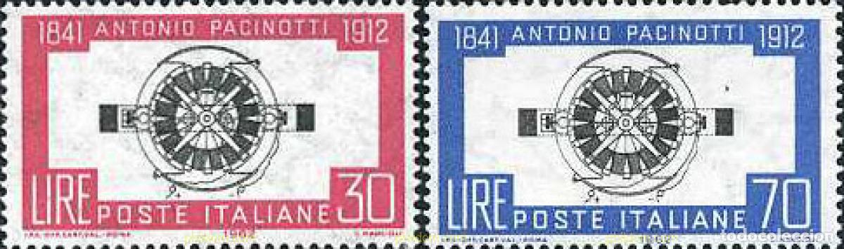 Sellos: 134731 MNH ITALIA 1962 50 ANIVERSARIO DE LA MUERTE DEL FISICO ANTONIO PACINOTTI