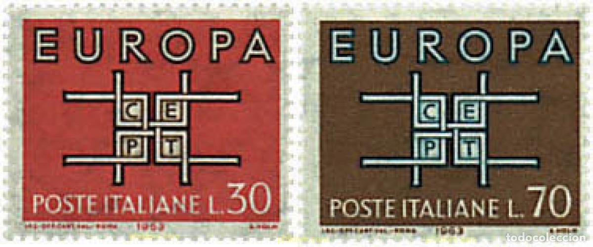 Sellos: 62085 MNH ITALIA 1963 EUROPA CEPT. SIGLAS CEPT