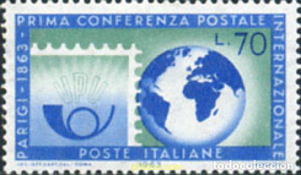 Sellos: 134742 MNH ITALIA 1963 CENTENARIO DE LA 1 CONFERENCIA DE LA UPU