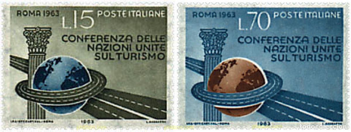 Sellos: 42264 MNH ITALIA 1963 CONFERENCIA DE LAS NACIONES UNIDAS SOBRE EL TURISMO
