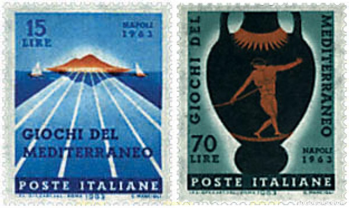 Sellos: 66982 MNH ITALIA 1963 JUEGOS DEPORTIVOS MEDITERRANEOS EN NAPOLES