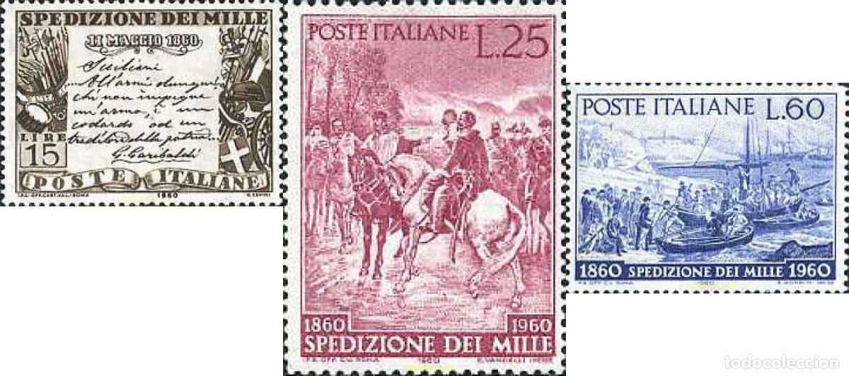 Sellos: 66976 MNH ITALIA 1960 CENTENARIO DE LA EXPEDICION DE LOS MIL