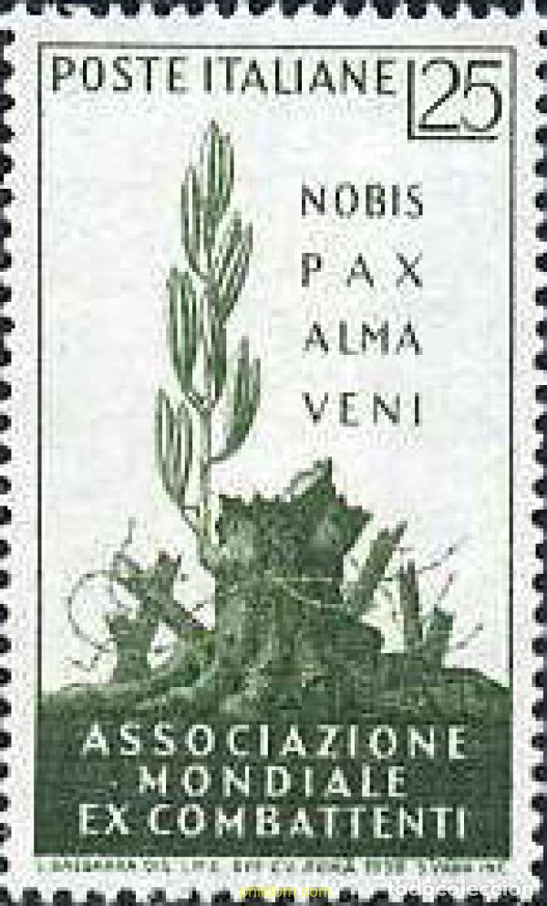 Sellos: 130533 MNH ITALIA 1959 CONGRESO DE LA FEDERACION DE VETERANOS DE GUERRA