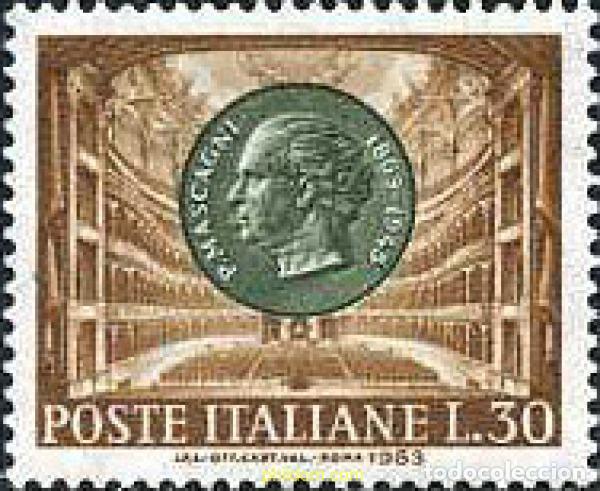 Sellos: 134749 MNH ITALIA 1963 CENTENARIO DEL NACIMIENTO DE PIETRO MASCAGNI