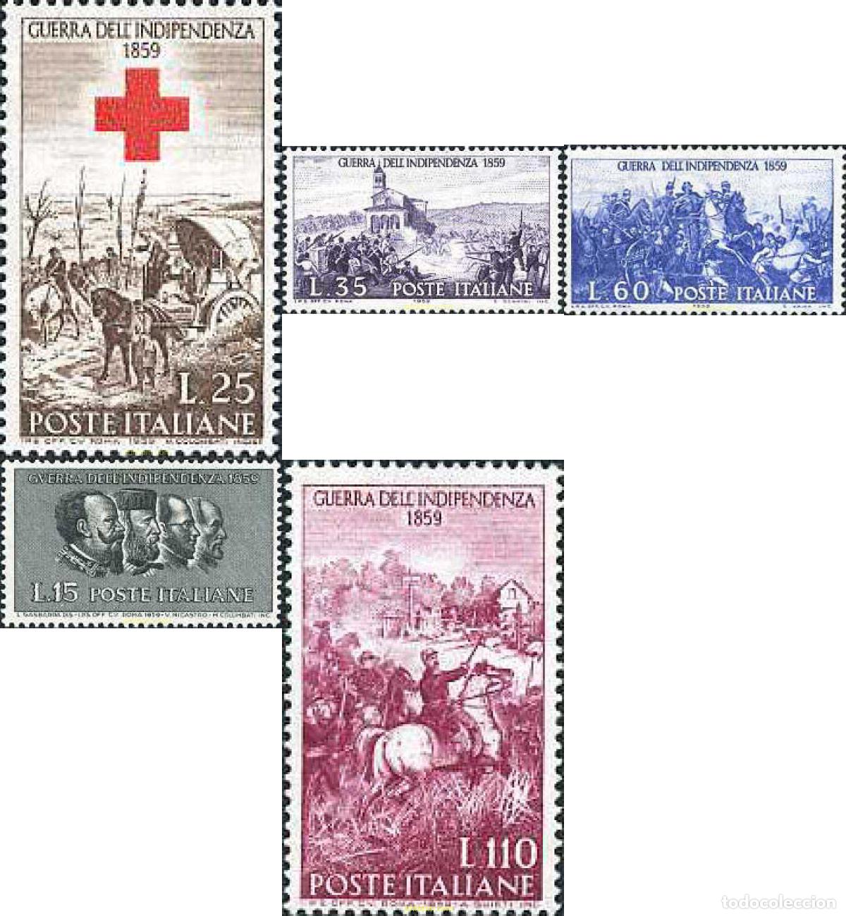 Sellos: 66973 MNH ITALIA 1959 CENTENARIO DE LA GUERRA DE LA INDEPENDENCIA