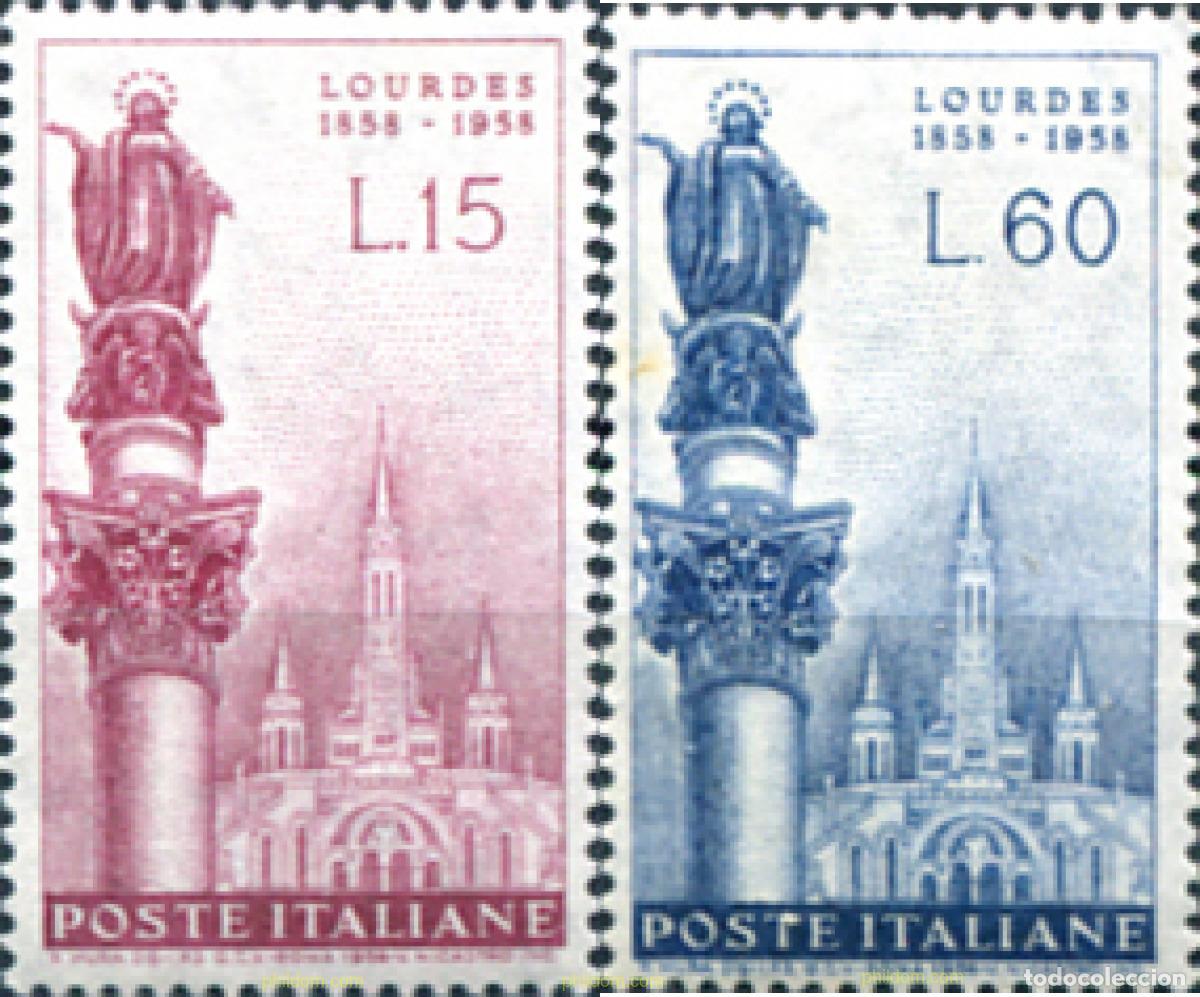 Sellos: 130469 MNH ITALIA 1958 CENTENARIO DE LA APARICION DE LOURDES