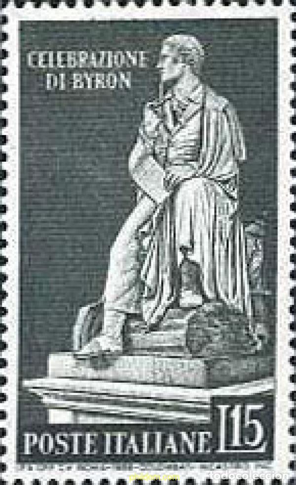 Sellos: 130534 MNH ITALIA 1959 INAGURACION DEL MONUMETO A LORD BYRON