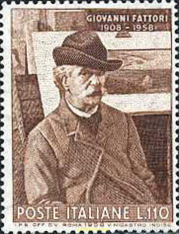 Sellos: 130475 MNH ITALIA 1958 50 ANIVERSARIO DE LA MUERTE DE GIOVANNI FATTORI