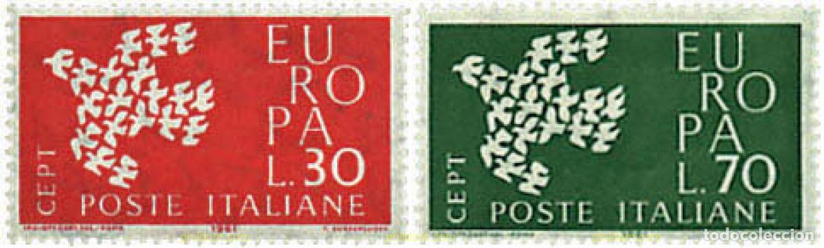Sellos: 66980 MNH ITALIA 1961 EUROPA CEPT. PALOMA
