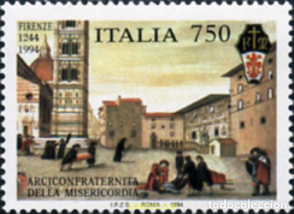 Sellos: 131671 MNH ITALIA 1994 750 ANIVERSARIO DE LA ARCICONFRATERNITE DE LA MISERICORDIA