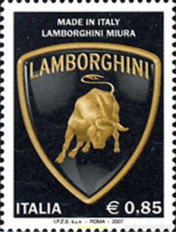 Sellos: 212267 MNH ITALIA 2007 EMBLEMA DE LAMBORGHINI MIURA