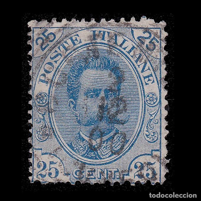 Sellos: ITALY. 1891-6. 25c. Humberto 1. Scott 70 (used) + GIFT