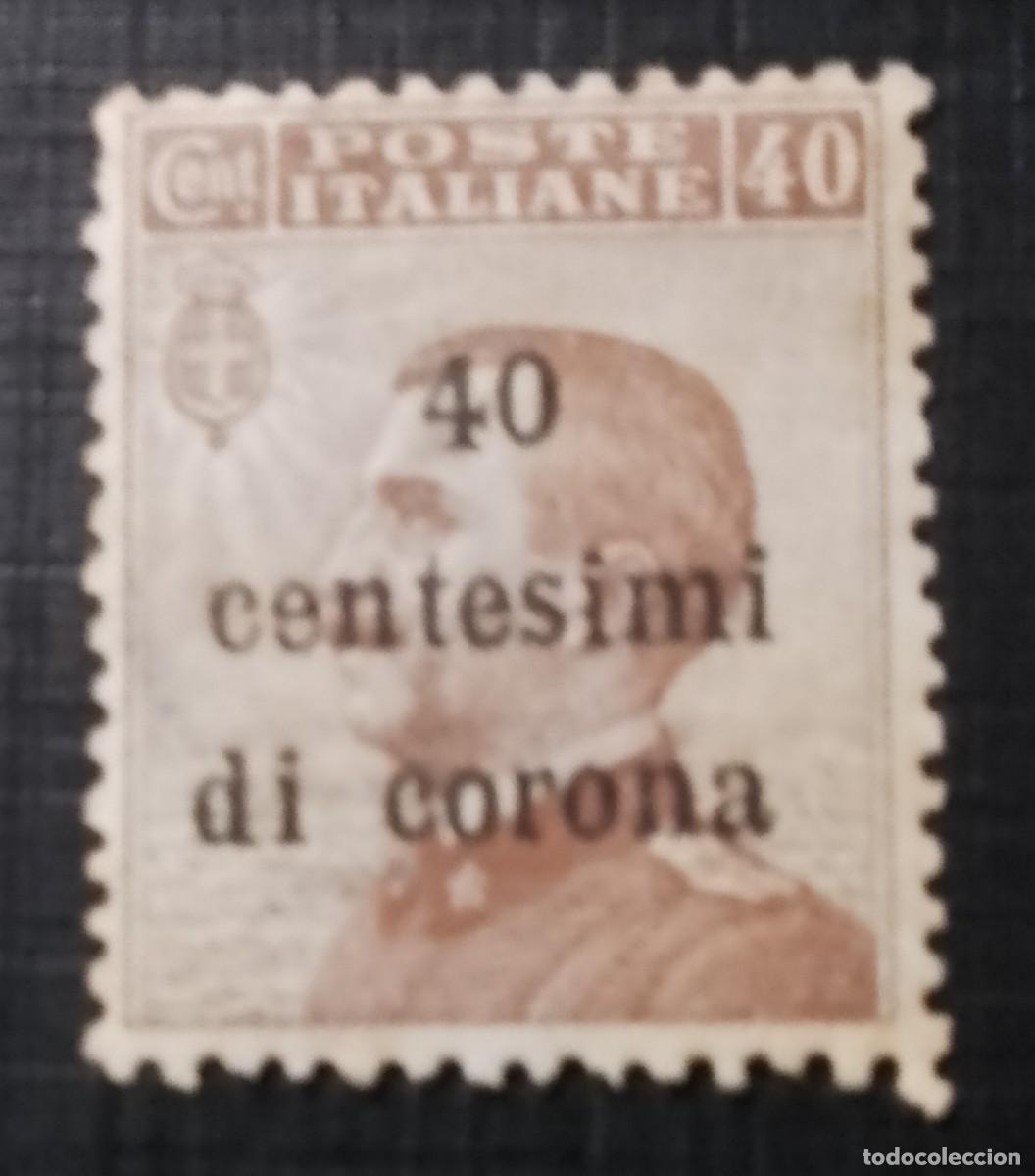 Sellos: ITALIA 40 CENT, - SOBREIMPRESO: 40 CENTESIMI DI CORONA.