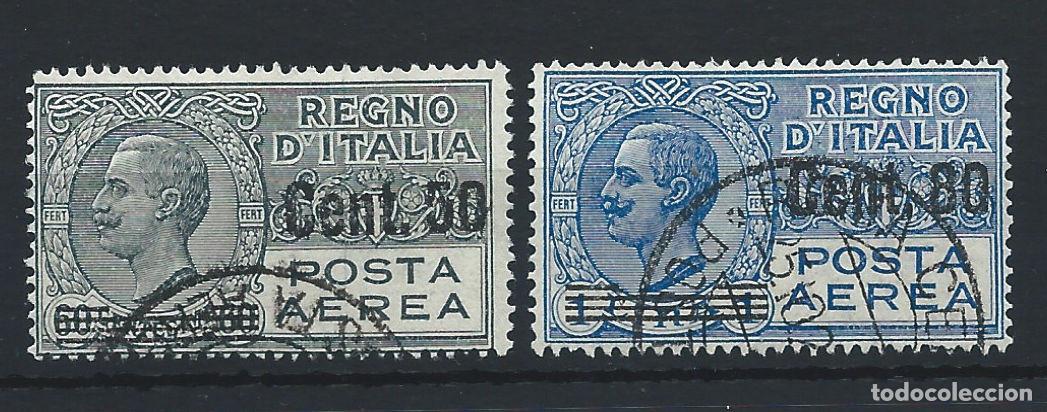 Sellos: Italie PA N&deg;10/11 Obl (FU) 1927 - Victor - Emmanuel III surcharg&eacute;s